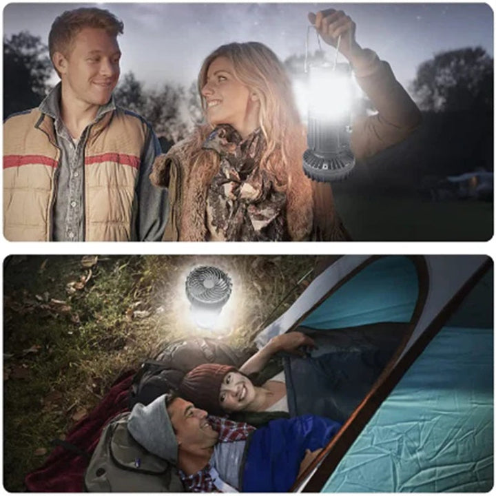 2-i-1 Eventyr Sollys & Bærbar Vifte | Skanto