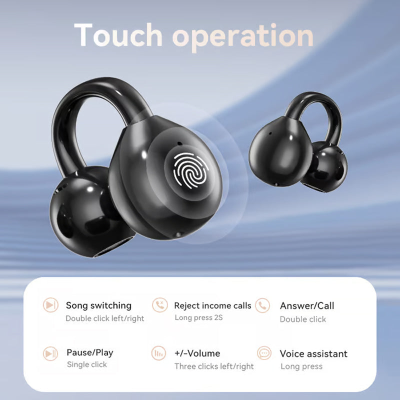 Skanto | Bluetooth Clip On Ørepropper - Trådløs Frihet Musikk på Farten Stilfull og Praktisk