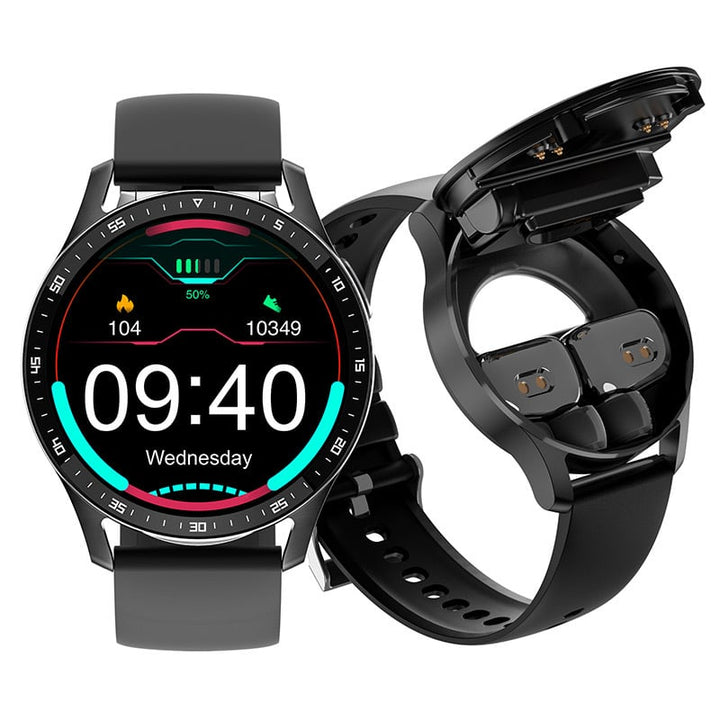 2-i-1 Smartklokke med integrerte hodetelefoner | Skanto