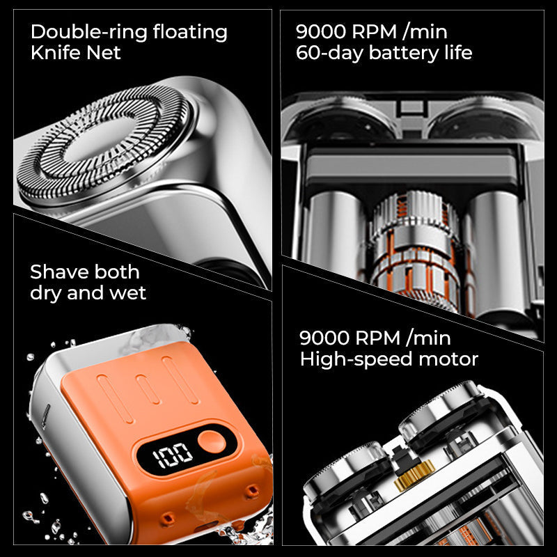 Skanto | Men’s Portable Mini Rotary Electric Shaver