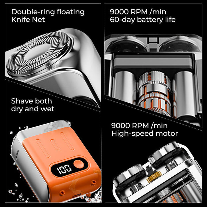 Skanto | Men’s Portable Mini Rotary Electric Shaver