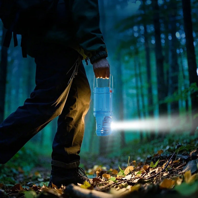 Solar LED Sterk Lys Utendørs Vifte Lanterne | Skanto