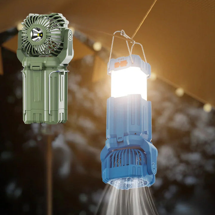 Solar LED Sterk Lys Utendørs Vifte Lanterne | Skanto