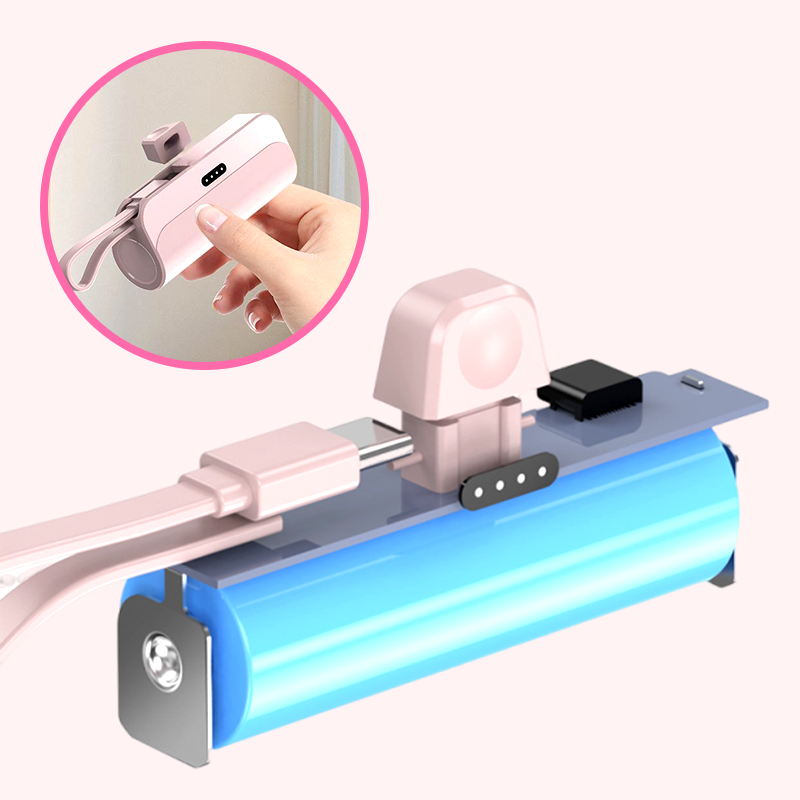 Skanto | Bærbar Powerbank med Høy Kapasitet og Innebygde Kabler