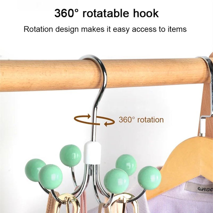 Skanto | 360° roterbar multifunksjonell oppbevaringshengeren med 6 kroker