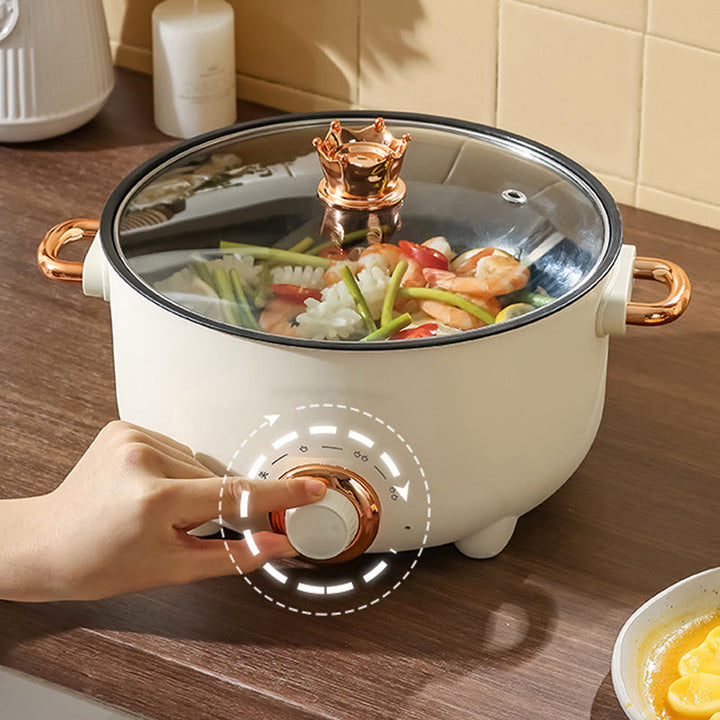 Skanto | Multifunksjonell elektrisk non-stick komfyr med dampkoker