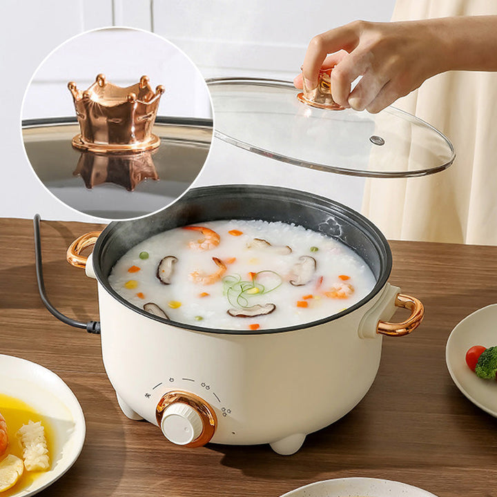 Skanto | Multifunksjonell elektrisk non-stick komfyr med dampkoker