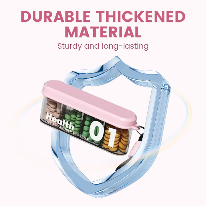 Skanto | Bærbar, forseglede pilleboks med 4 rom