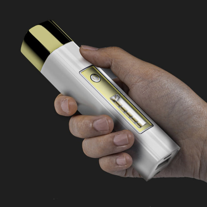 Skanto | Mini 2-i-1 lommelykt med høy lysstyrke og powerbank