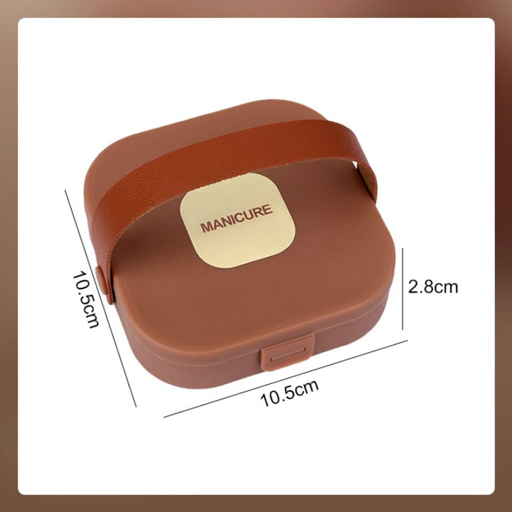 Skanto | Bærbart 7-delt manikyrsett med neglesaks