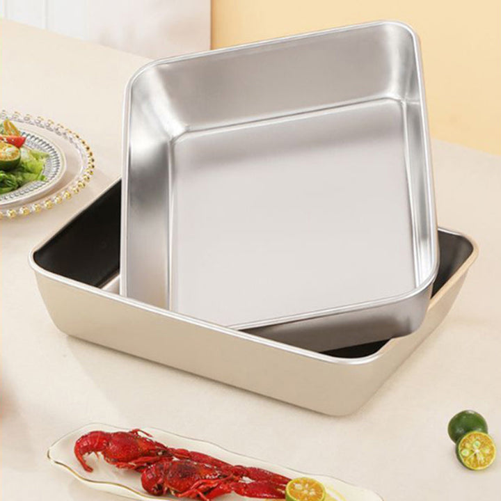 Skanto | 🍱Rektangulær middagstallerken i rustfritt stål🍃