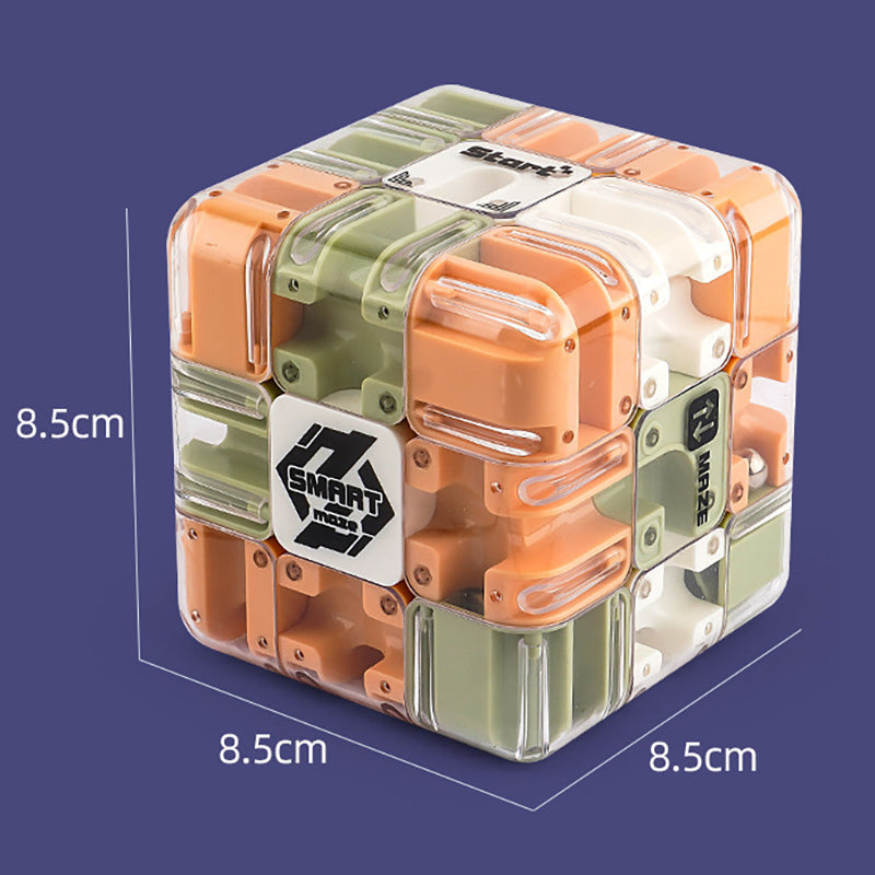 3D labyrint kube med metallball | Skanto