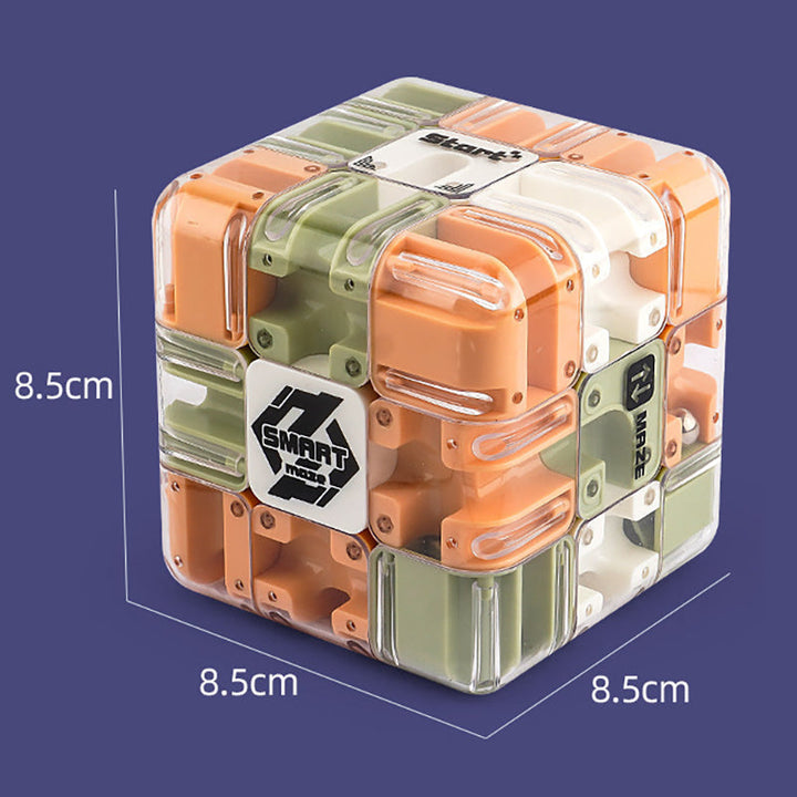 3D labyrint kube med metallball | Skanto