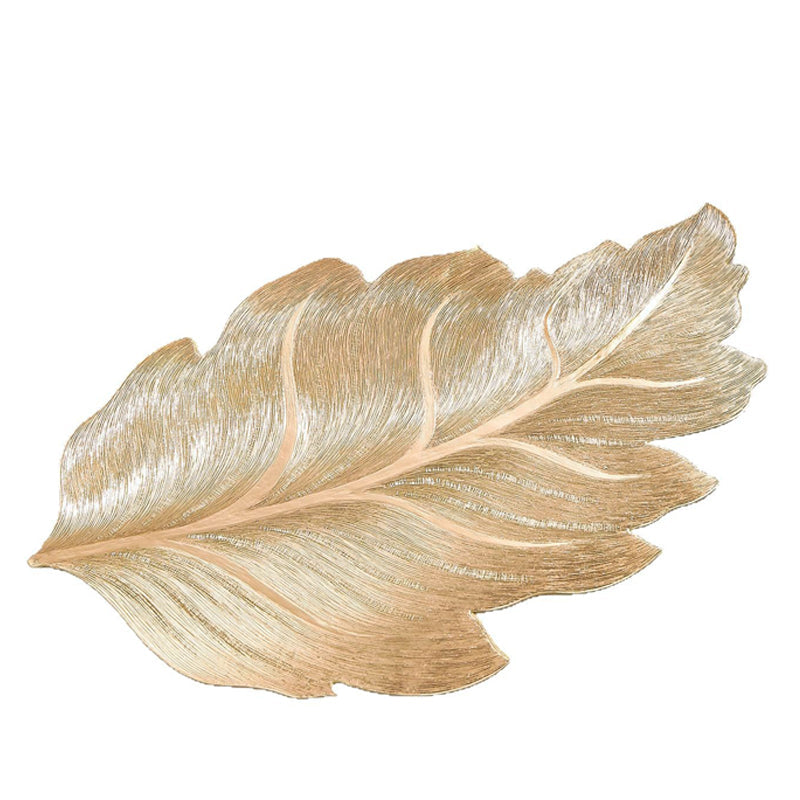 Skanto | Gold Leaf Luksus Bordsmatte – 3D Elegant Bordmatte laget av PVC