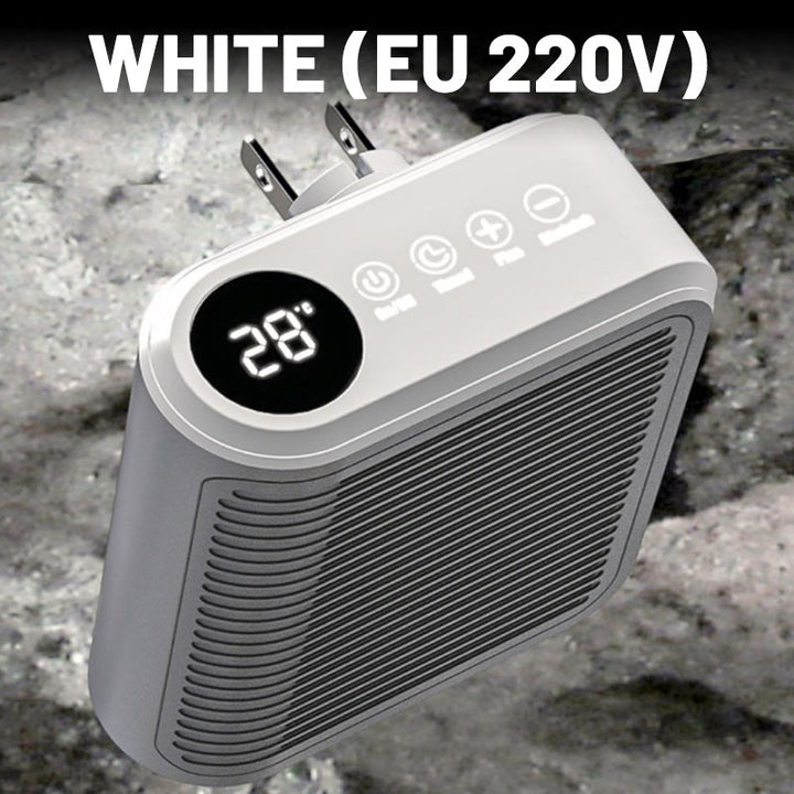 Skanto | Warmteluxe 800W Plug Varme – Kompakt, energieffektiv elektrisk mini varmeovn