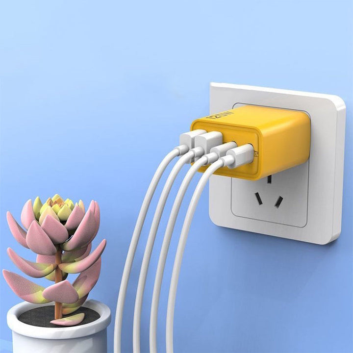 120W USB hurtiglader med 4 porter | Skanto