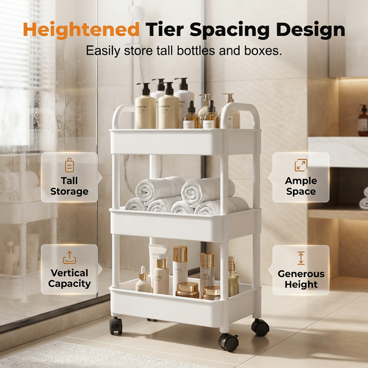 Mobil Kjøkkenhylle Organizer med Hjul | Skanto