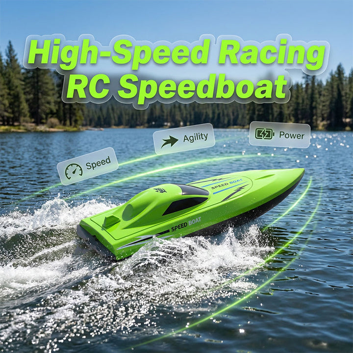 RC racingbåt med 2.4 GHz fjernkontroll | Skanto
