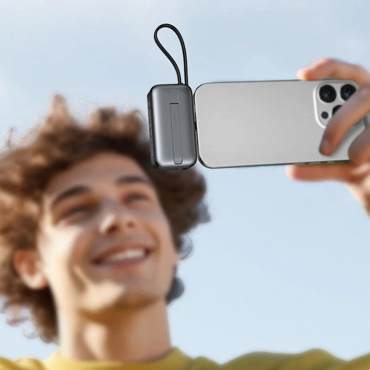 Magnetisk 3-i-1 Powerbank med trådløs lading | Skanto