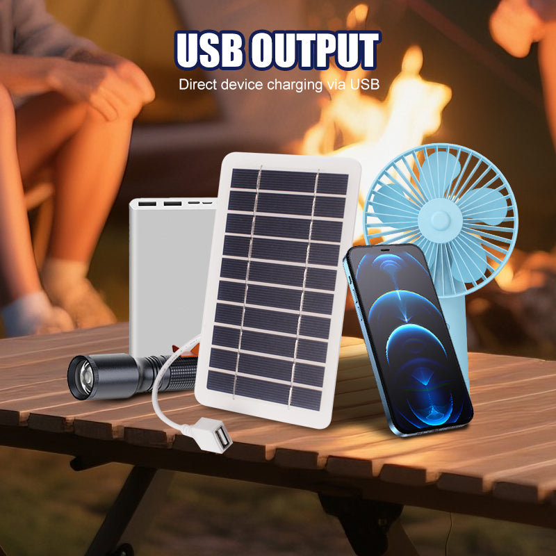 Fleksibelt solpanel 2W 5V med USB-utgang | Skanto