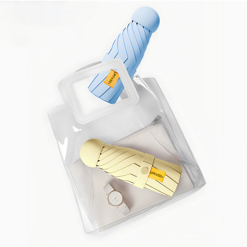 Capsule lommeparaply med solbeskyttelse | Skanto