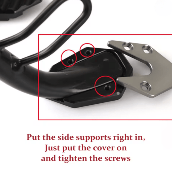 STABILIRIDE – Aluminium-Motorradständerauflage für sicheres Parken
