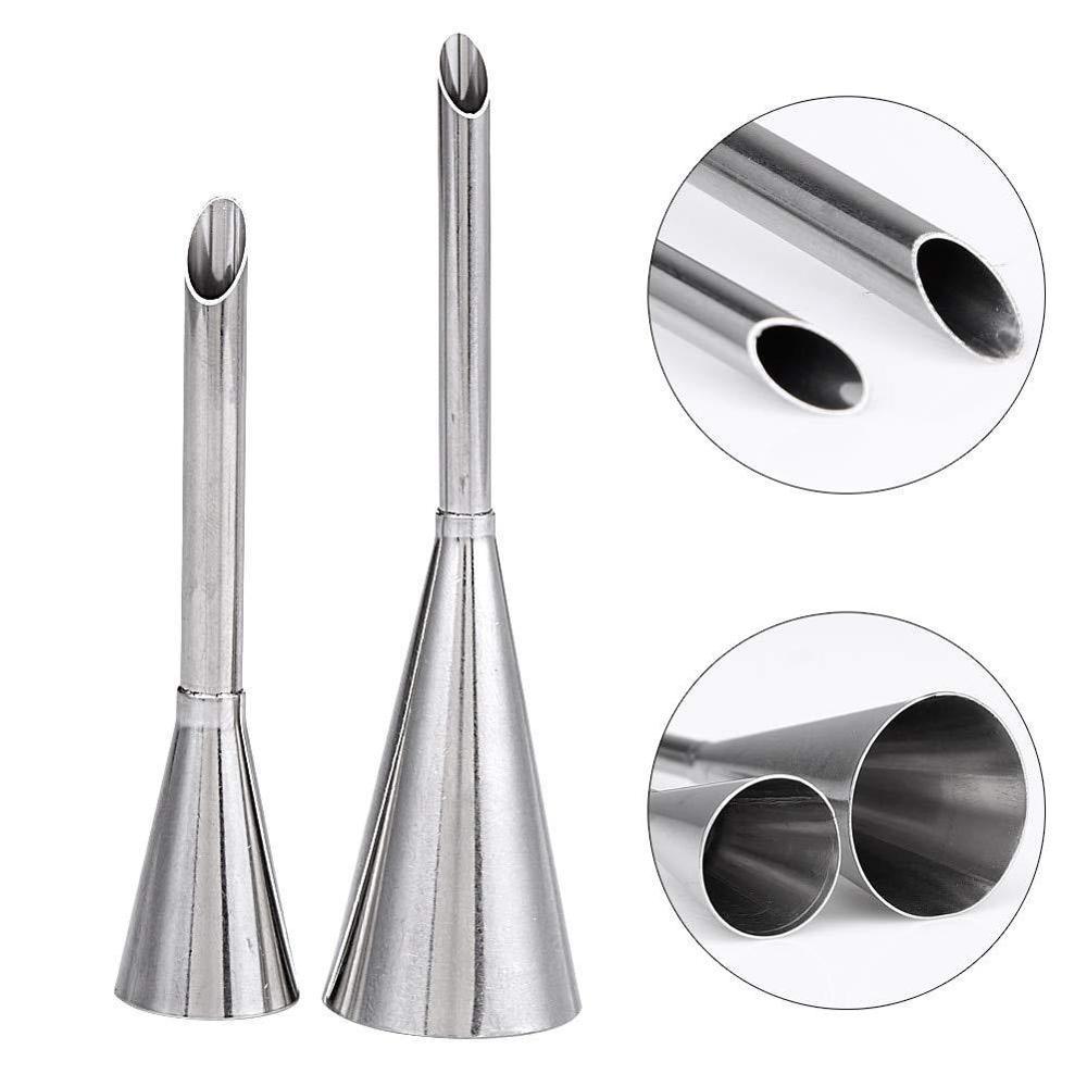 Rustfritt stål 4 deler Chrome Éclair Puff Dyse | Skanto