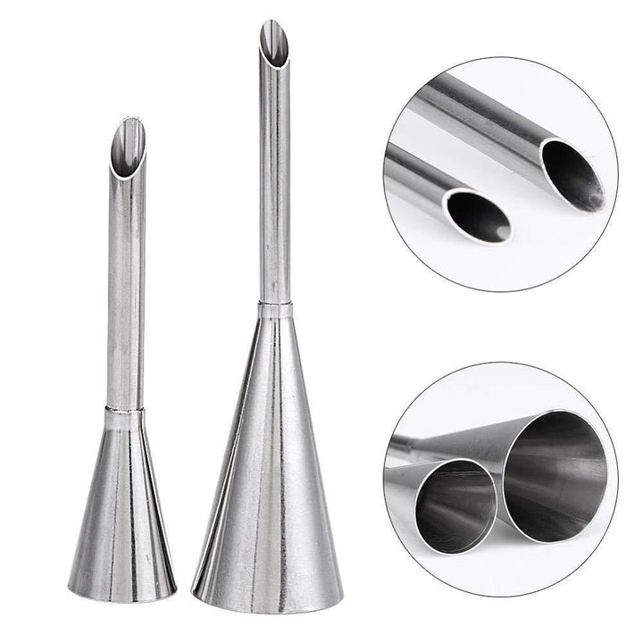 Rustfritt stål 4 deler Chrome Éclair Puff Dyse | Skanto