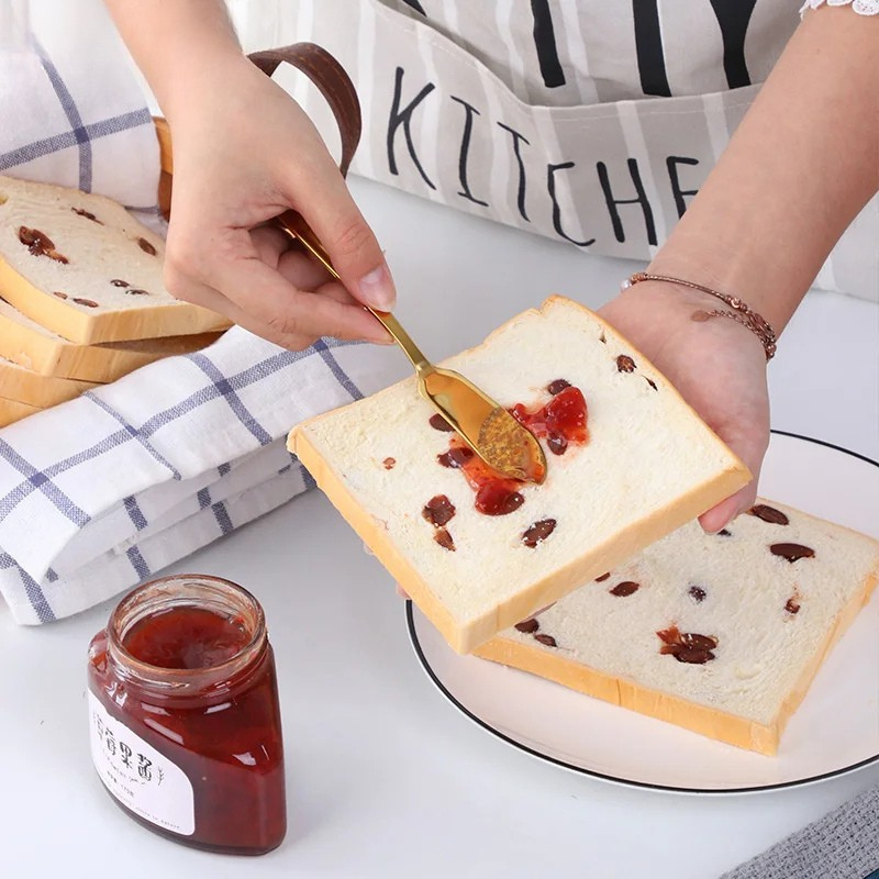 Rustfritt stål smørkniv fargerik dessert syltetøy kremost smører | Skanto