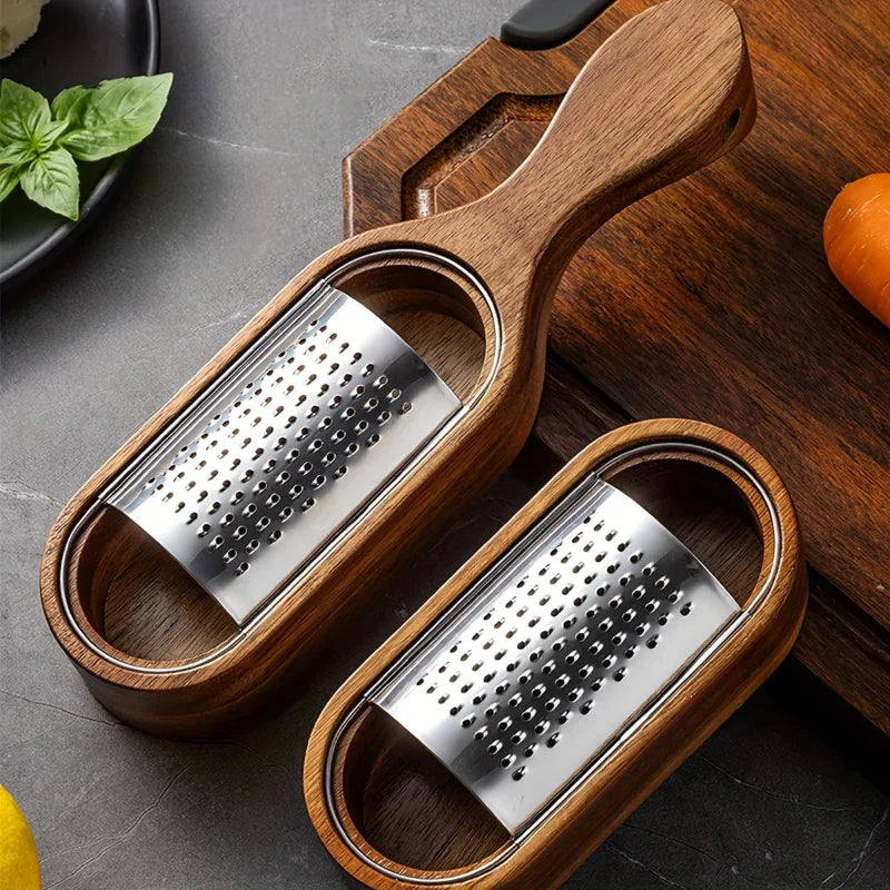 Rustfritt Stål Ostegrater med Oppbevaringsboks Multi-funksjonell Rivemaskin | Skanto