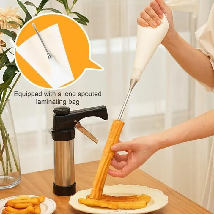 Rustfritt stål Churro Maker Kakepress og Kakedekoreringsverktøy | Skanto