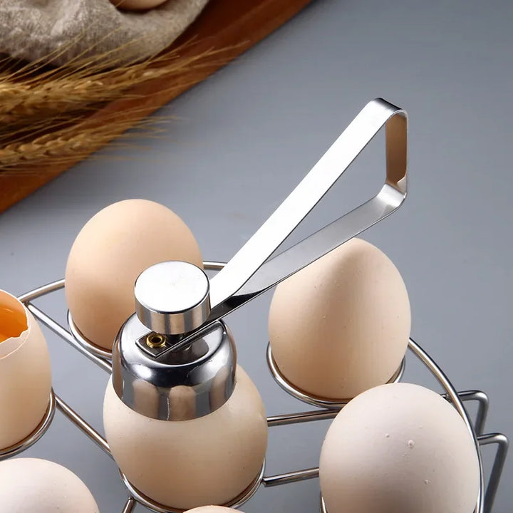 Rustfritt Stål Dobbel Hode Egg Saks Eggeskall Åpner og Klipper | Skanto