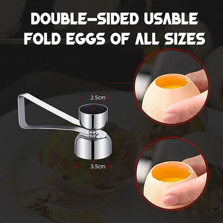 Rustfritt Stål Dobbel Hode Egg Saks Eggeskall Åpner og Klipper | Skanto