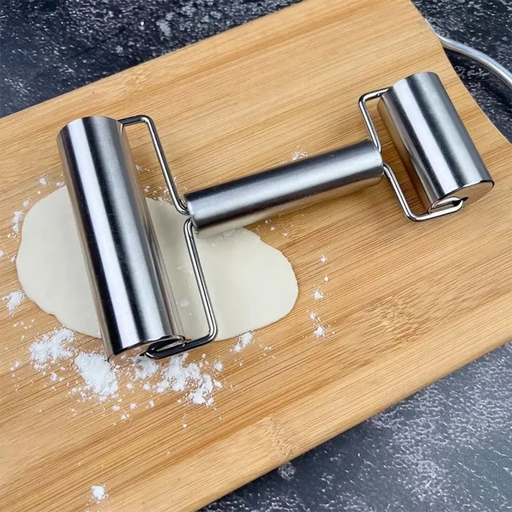 Rustfritt stål deigroller Nonstick kjevle Hjemmebakeryrker | Skanto