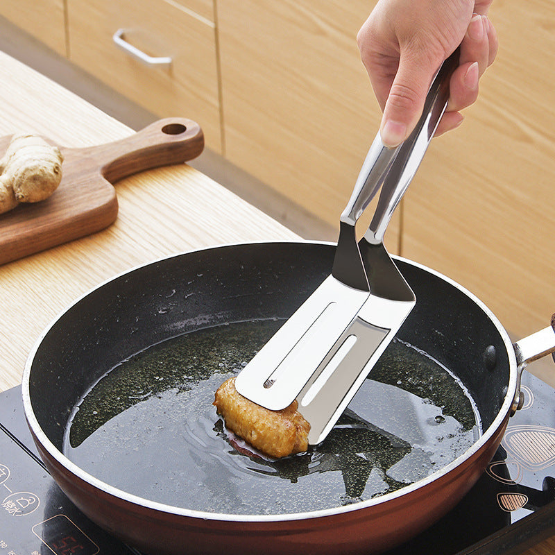 Rustfritt Stål Stekepanne Skuffe Klipp Multifunksjonelle Steak BBQ Tenger | Skanto