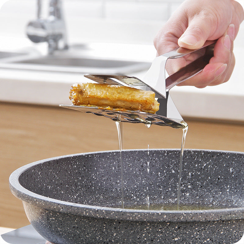 Rustfritt Stål Stekepanne Skuffe Klipp Multifunksjonelle Steak BBQ Tenger | Skanto