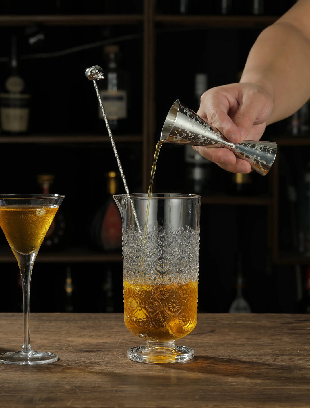 Rustfritt Stål Jigger Cocktail Jigger Bar Måler Bar Verktøy Bar Tilbehør | Skanto