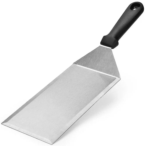 Rustfritt Stål Lang Grill Spatel med Kuttekant Skrapeverktøy | Skanto