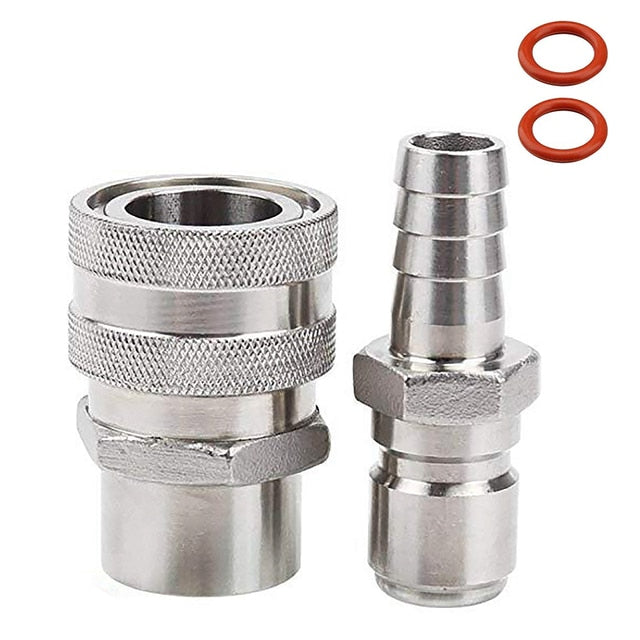 Rustfritt stål Moonshine Fitting Koblinger 1/2 Ølsett | Skanto