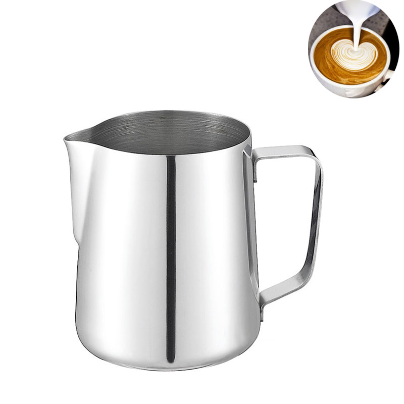 Rustfritt stål trekk blomst kaffekopp cappuccino krem melk skum krus | Skanto
