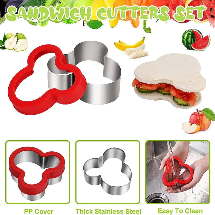 Rustfritt Stål Sandwich Kuttere Kakeform Stempel Mat Form Maker | Skanto