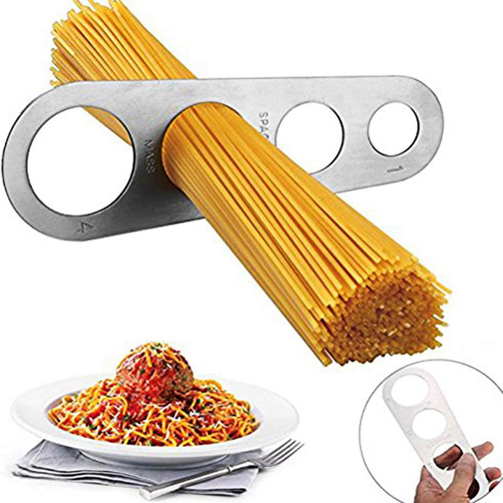 Skanto | Rustfritt Stål Spaghetti Måleskje – Rask Pastaporsjonsverktøy