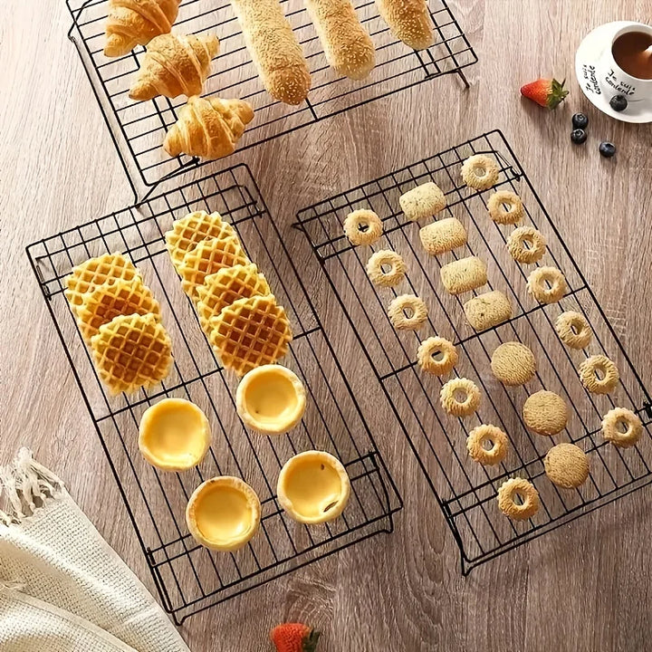 Rustfritt stål stablebar avkjølingsrist nonstick bake avkjølingsgit | Skanto