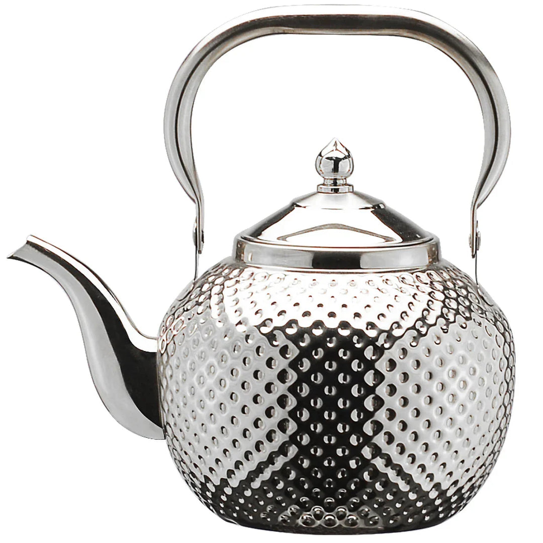 Rustfritt Stål Komfyr Kettle Restaurant Teapot med Avtakbar Infuser | Skanto