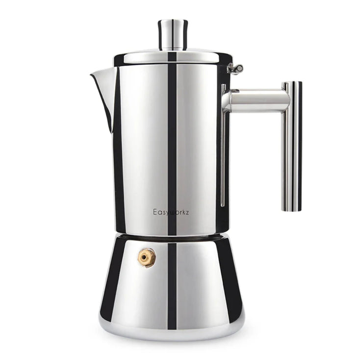 Rustfritt stål komfyr espresso maker Moka Pot kaffemaskin | Skanto