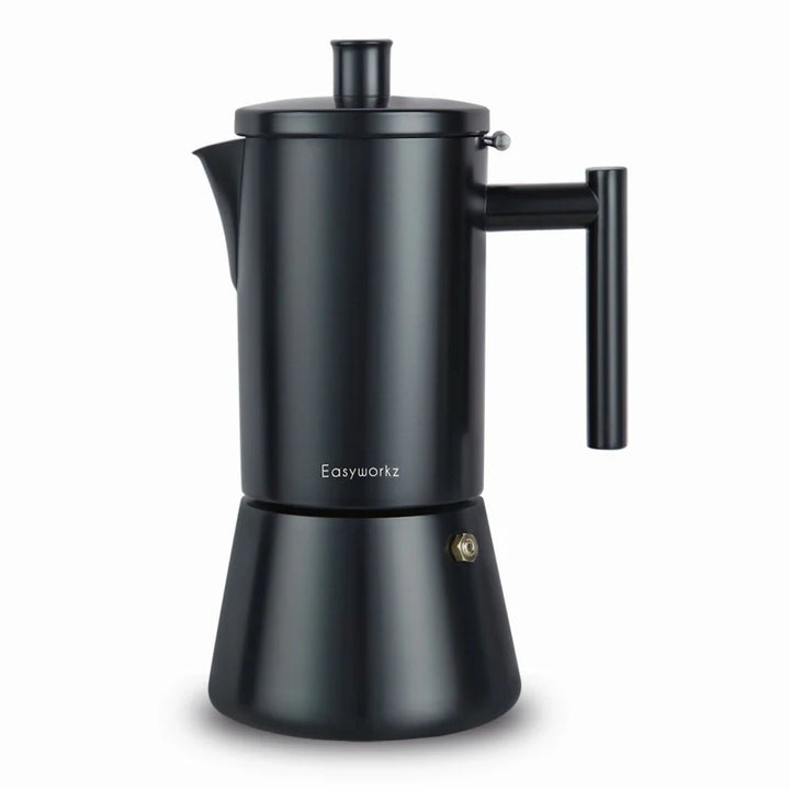 Rustfritt stål komfyr espresso maker Moka Pot kaffemaskin | Skanto