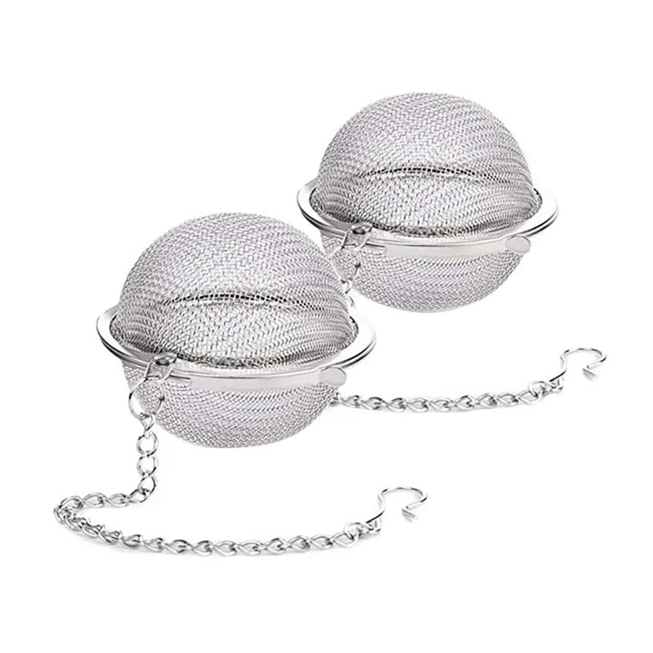 Rustfritt stål teball infuser mesh løs te sil med kjede | Skanto