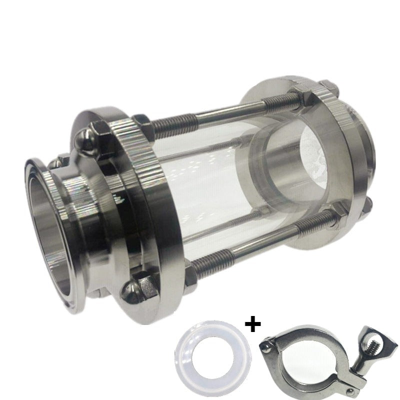 Rustfritt Stål Tri Clamp Type Flow Sight Glass Diopter For Homebrew | Skanto