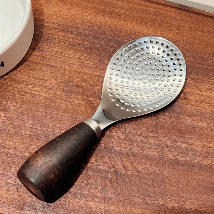 Rustfritt stål vertikal ris spade spatula trehåndtak ris skje | Skanto