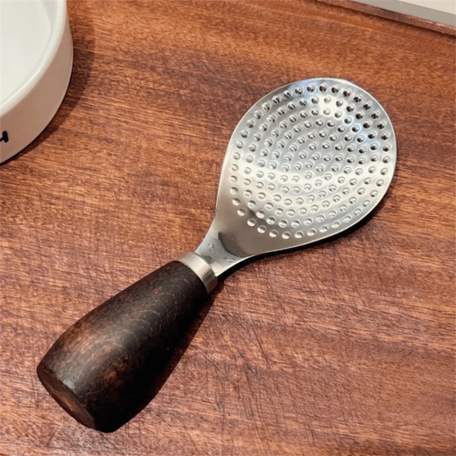 Rustfritt stål vertikal ris spade spatula trehåndtak ris skje | Skanto